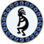 Southwest Kokopelli Crystal Ball Marker & Hat Clip by ReadyGOLF
