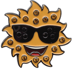 Sunglasses Ball Marker & Hat Clip with Crystals by ReadyGOLF