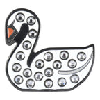 Swan Crystal Ball Marker & Hat Clip by ReadyGOLF