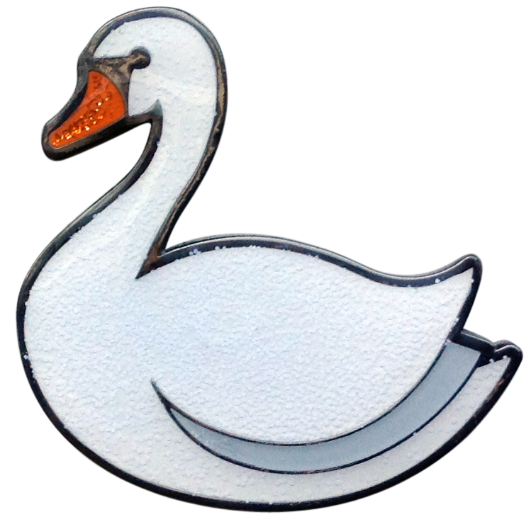 Swan Glitter Ball Marker & Hat Clip by ReadyGOLF