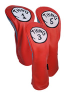 Thing 1, Thing 3, Thing 5 Headcover Set by ReadyGOLF (Driver, 3 & 5 Wood)