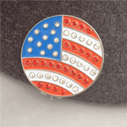 USA Flag Crystal Ball Marker & Hat Clip by ReadyGOLF