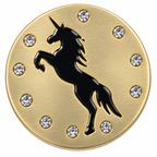 Unicorn Silhouette Ball Marker & Hat Clip with Crystals by readyGOLF
