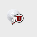 Letterman Golf Drum & Feather University of Utah Golf Ball Marker