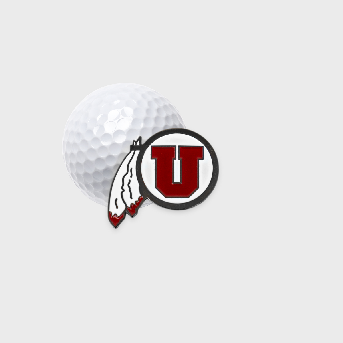 Letterman Golf Drum & Feather University of Utah Golf Ball Marker