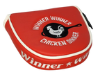 Winner Winner Chicken Dinner Embroidered Putter Cover by ReadyGOLF  -  Mallet