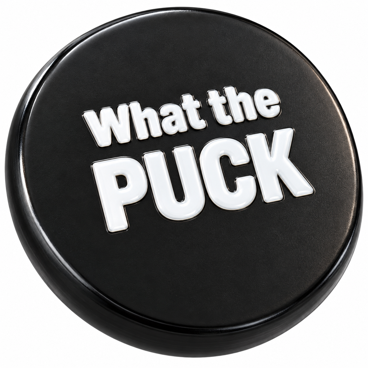 What The Puck Hockey Ball Marker & Hat Clip by ReadyGOLF