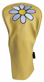 White Daisy Driver Headcover by ReadyGolf (Yellow)