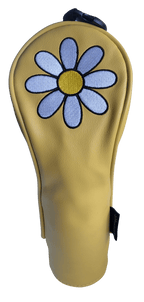 White Daisy Hybrid Headcover by ReadyGolf (Yellow)
