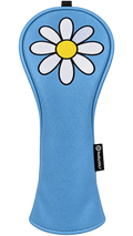 White Daisy Hybrid Headcover by ReadyGolf (Blue)