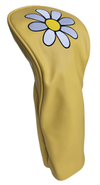 White Daisy Driver Headcover by ReadyGolf (Yellow)