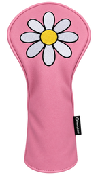 White Daisy Mini Driver Headcover by ReadyGolf (Pink)