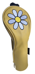 White Daisy Hybrid Headcover by ReadyGolf (Yellow)
