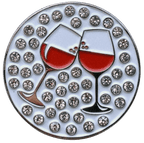 Cheers! Wine Crystal Ball Marker & Hat Clip by ReadyGOLF