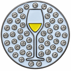 White Wine Crystal Ball Marker & Hat Clip by ReadyGOLF