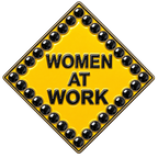 Caution Women At Work Crystal Ball Marker & Hat Clip by ReadyGOLF