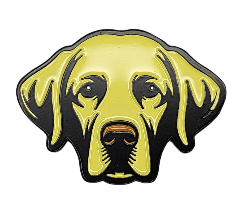 Yellow Labrador Retriever Golf Ball Marker with Hat Clip