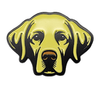 Yellow Labrador Retriever Golf Ball Marker with Hat Clip