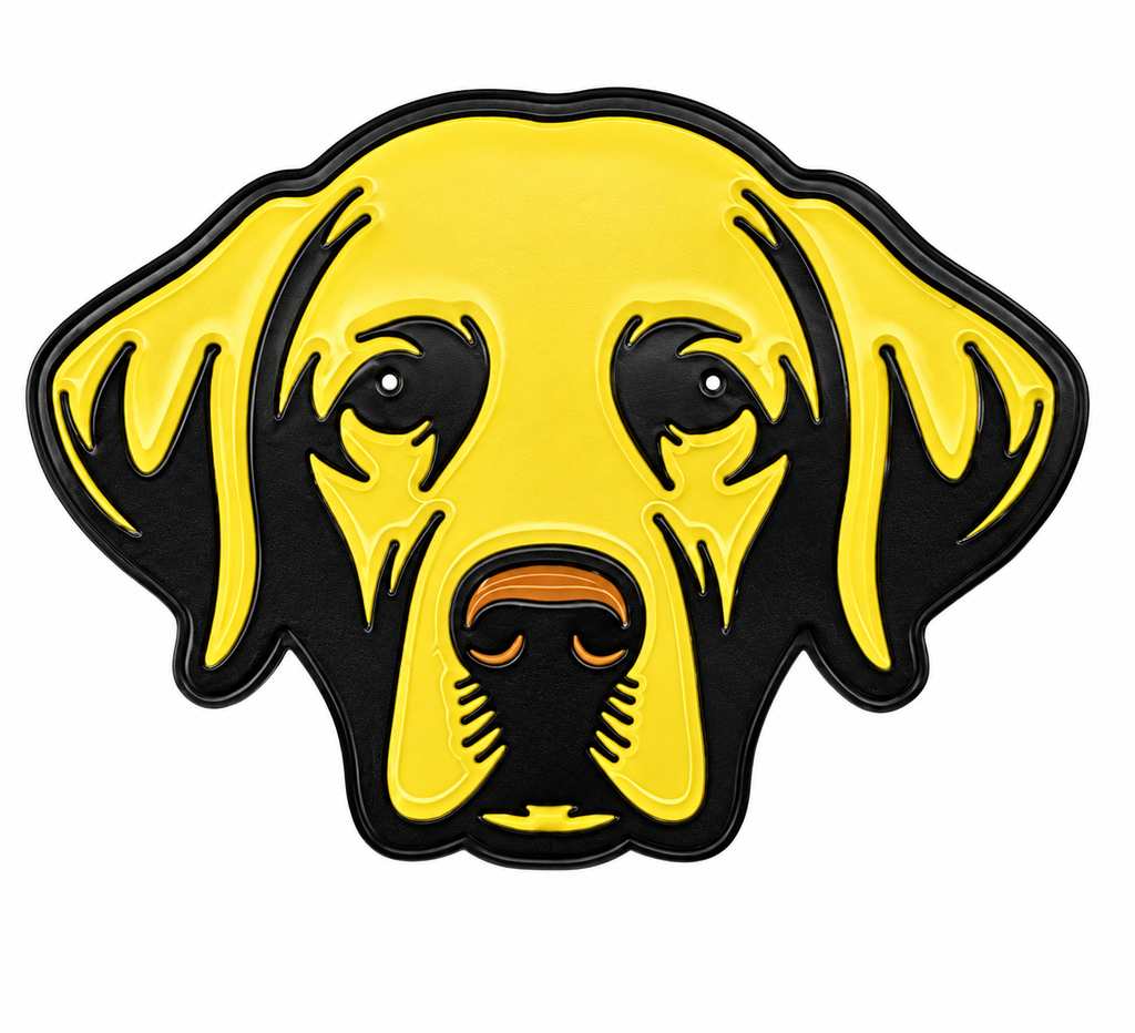 Yellow Labrador Retriever Golf Ball Marker with Hat Clip