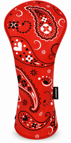 Red Bandana Embroidered Driver Headcover by ReadyGOLF