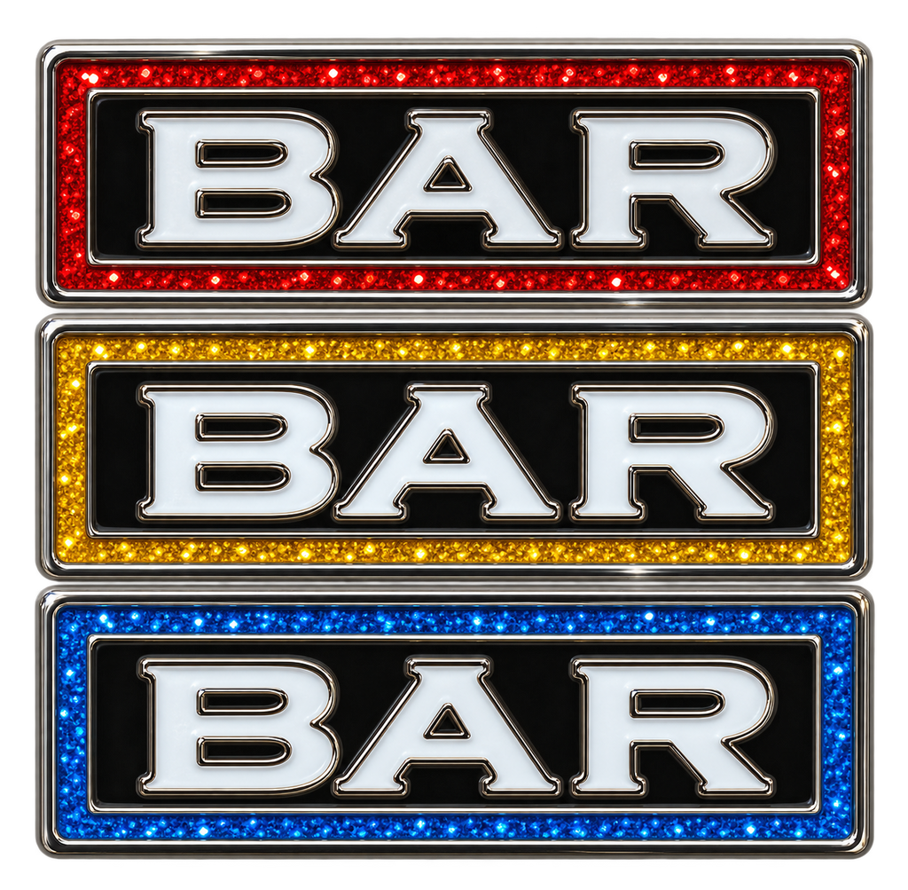 Slot Machine BAR BAR BAR Glitter Ball Marker & Hat Clip by ReadyGOLF