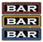 Slot Machine BAR BAR BAR Glitter Ball Marker & Hat Clip by ReadyGOLF