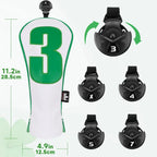 Caddie Whites & Lucky Greens Headcovers