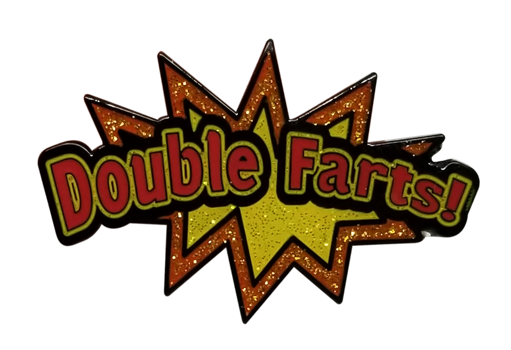Double Farts Starburst Golf Ball Marker & Hat Clip by ReadyGOLF