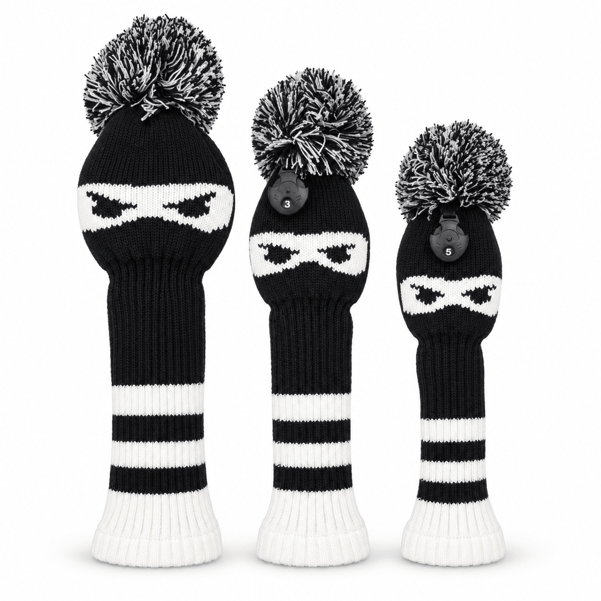 Ninja Knit Headcover Set - 3 Piece