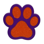 Paw Print (Orange/Purple) Glitter Ball Marker & Hat Clip by ReadyGOLF