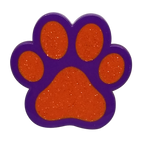 Paw Print (Orange/Purple) Glitter Ball Marker & Hat Clip by ReadyGOLF