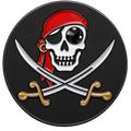 Jolly Roger Pirate Ball Marker & Hat Clip by ReadyGOLF