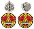 Emoji Smiling Face With Heart-Eyes Ball Marker Earrings by ReadyGOLF