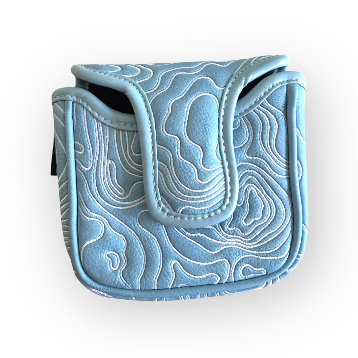 Blue Ridge Golf Co. Topographic Edition – Carolina Blue / Pure White Golf Headcovers