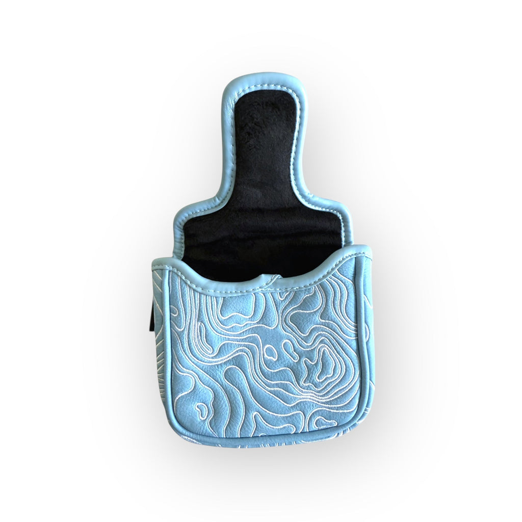 Blue Ridge Golf Co. Topographic Edition – Carolina Blue / Pure White Golf Headcovers