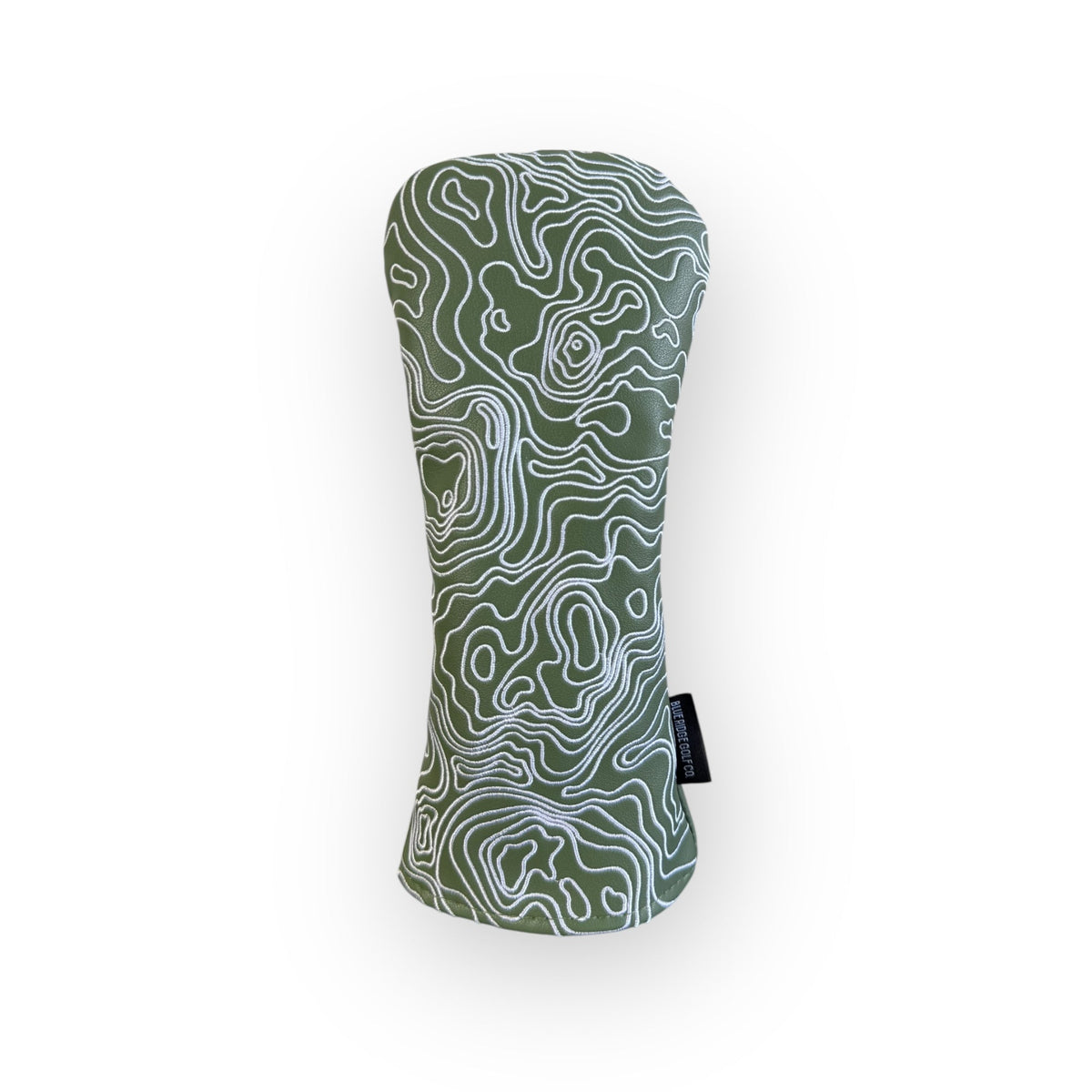 Blue Ridge Golf Co. Topographic Edition – Fairway Green / Pure White Golf Headcovers