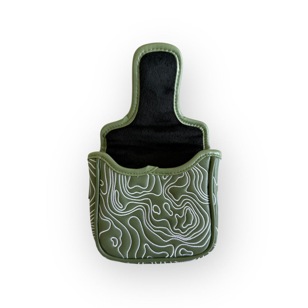 Blue Ridge Golf Co. Topographic Edition – Fairway Green / Pure White Golf Headcovers