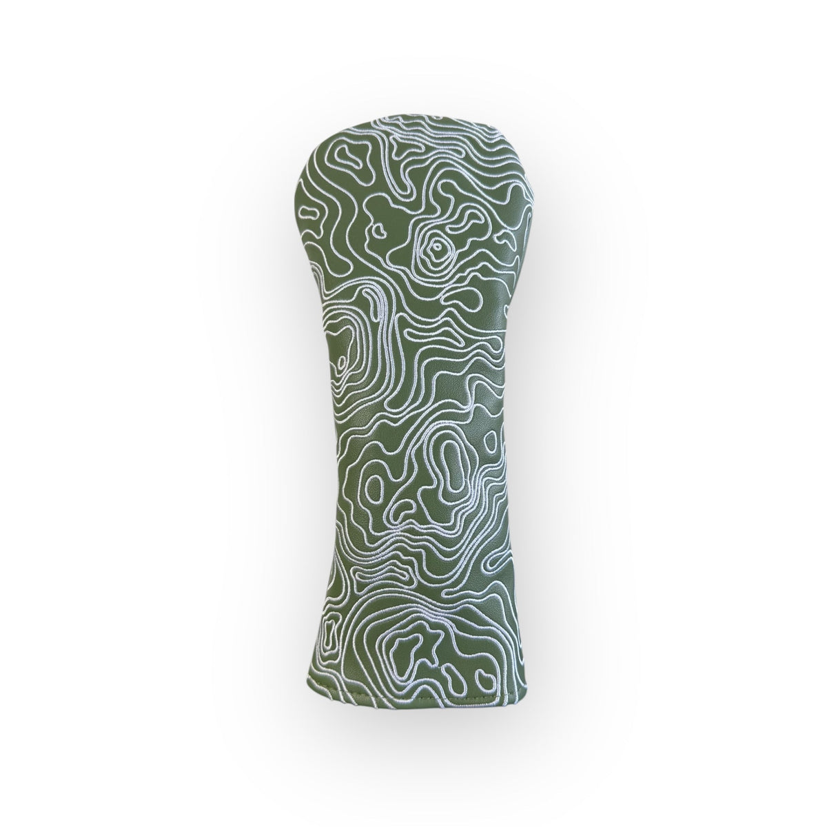 Blue Ridge Golf Co. Topographic Edition – Fairway Green / Pure White Golf Headcovers