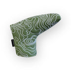 Blue Ridge Golf Co. Topographic Edition – Fairway Green / Pure White Golf Headcovers