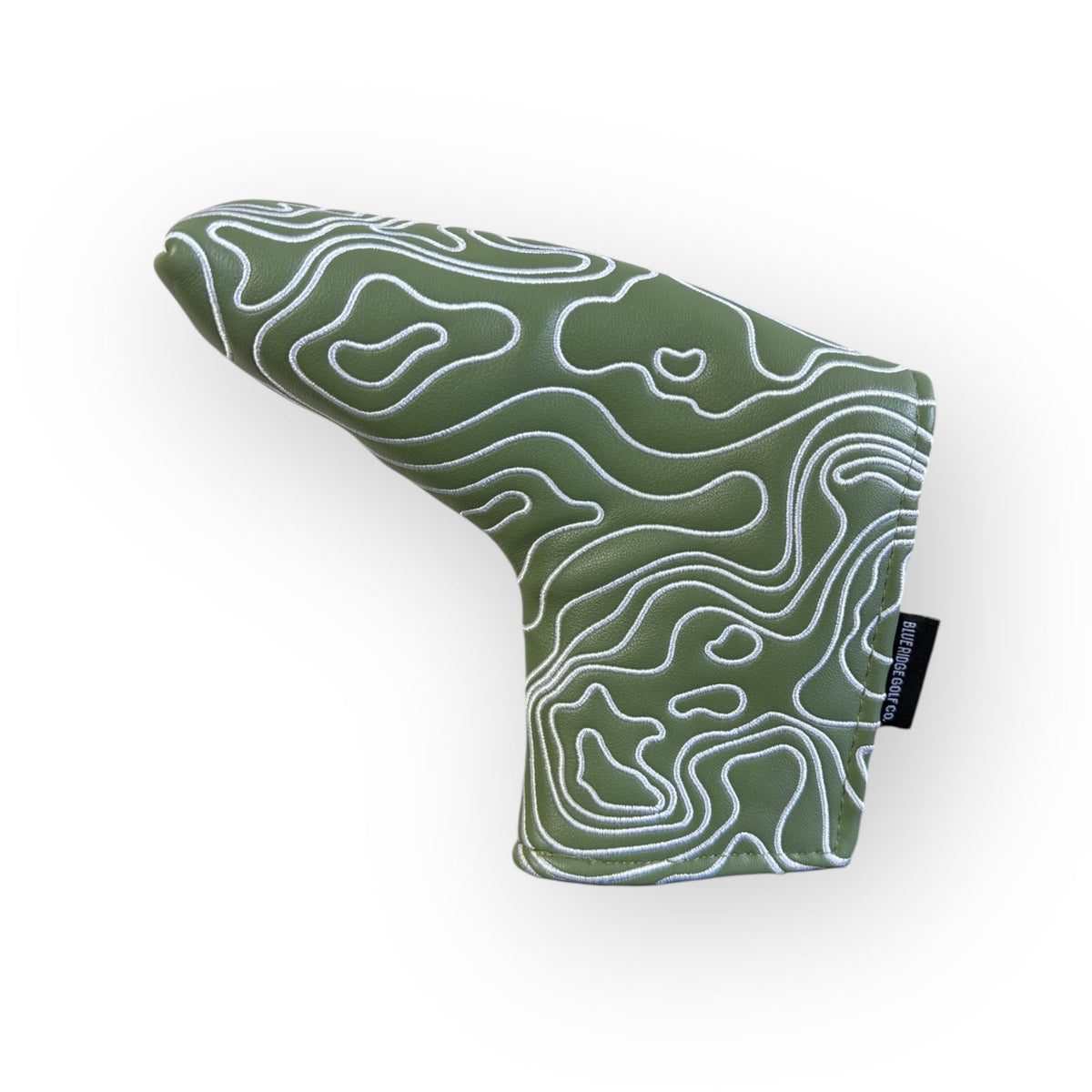 Blue Ridge Golf Co. Topographic Edition – Fairway Green / Pure White Golf Headcovers