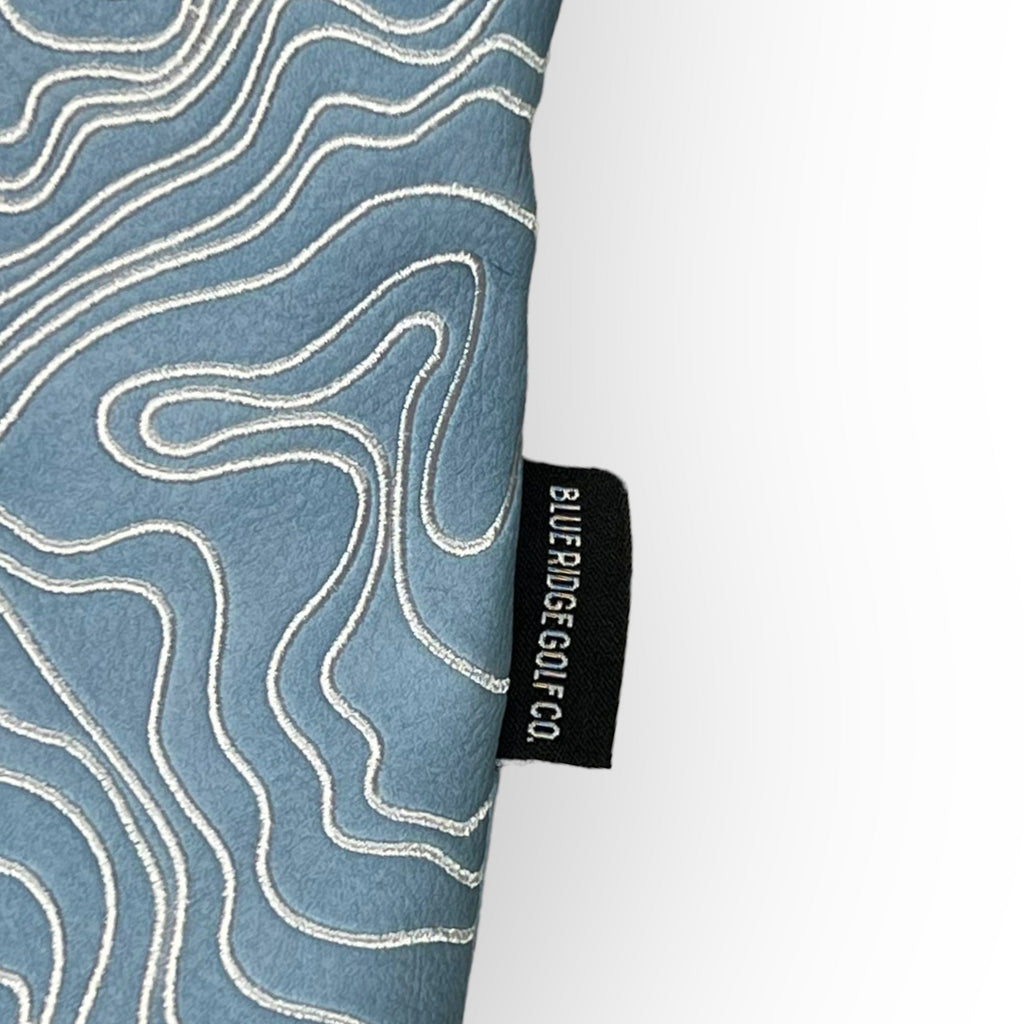 Blue Ridge Golf Co. Topographic Edition – Carolina Blue / Pure White Golf Headcovers