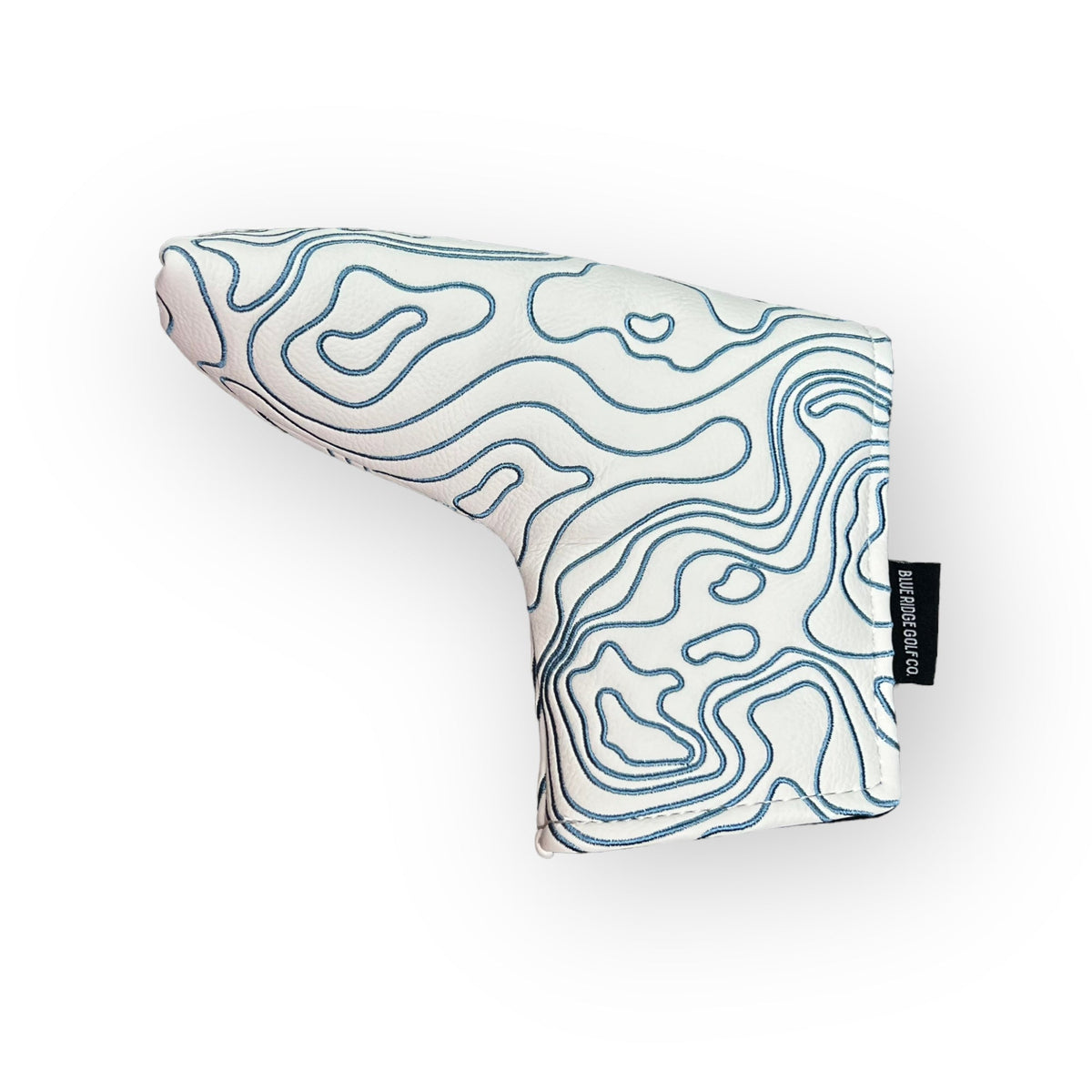 Blue Ridge Golf Co. Topographic Edition – Pure White / Carolina Blue Golf Headcovers
