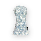 Blue Ridge Golf Co. Topographic Edition – Pure White / Carolina Blue Golf Headcovers