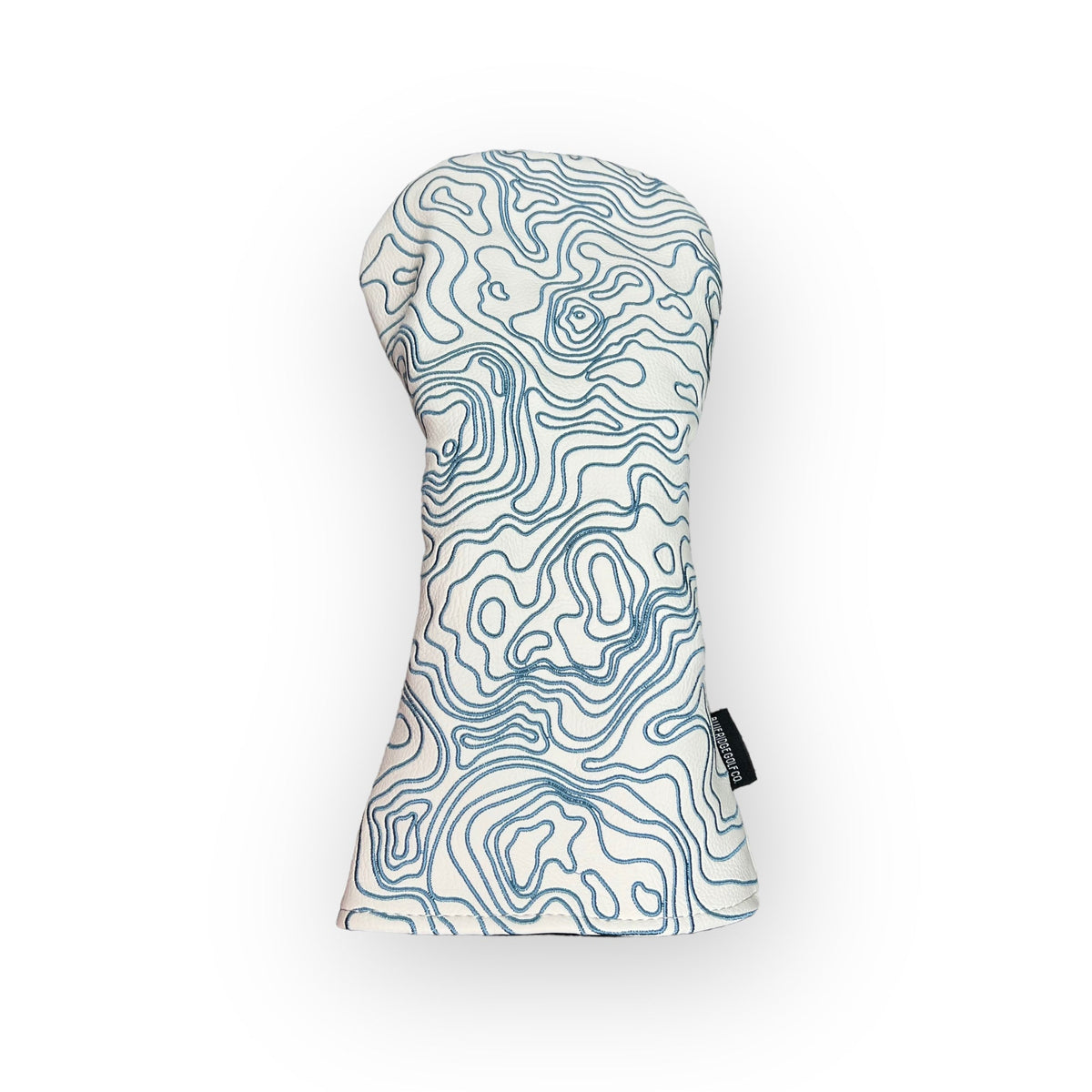 Blue Ridge Golf Co. Topographic Edition – Pure White / Carolina Blue Golf Headcovers