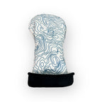 Blue Ridge Golf Co. Topographic Edition – Pure White / Carolina Blue Golf Headcovers