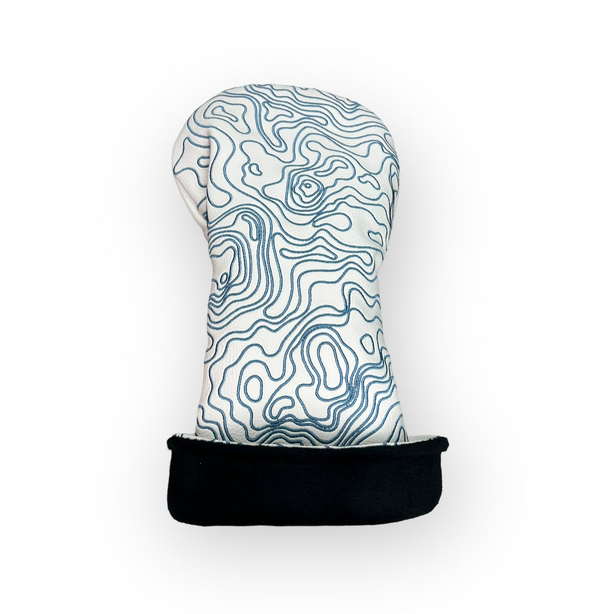 Blue Ridge Golf Co. Topographic Edition – Pure White / Carolina Blue Golf Headcovers