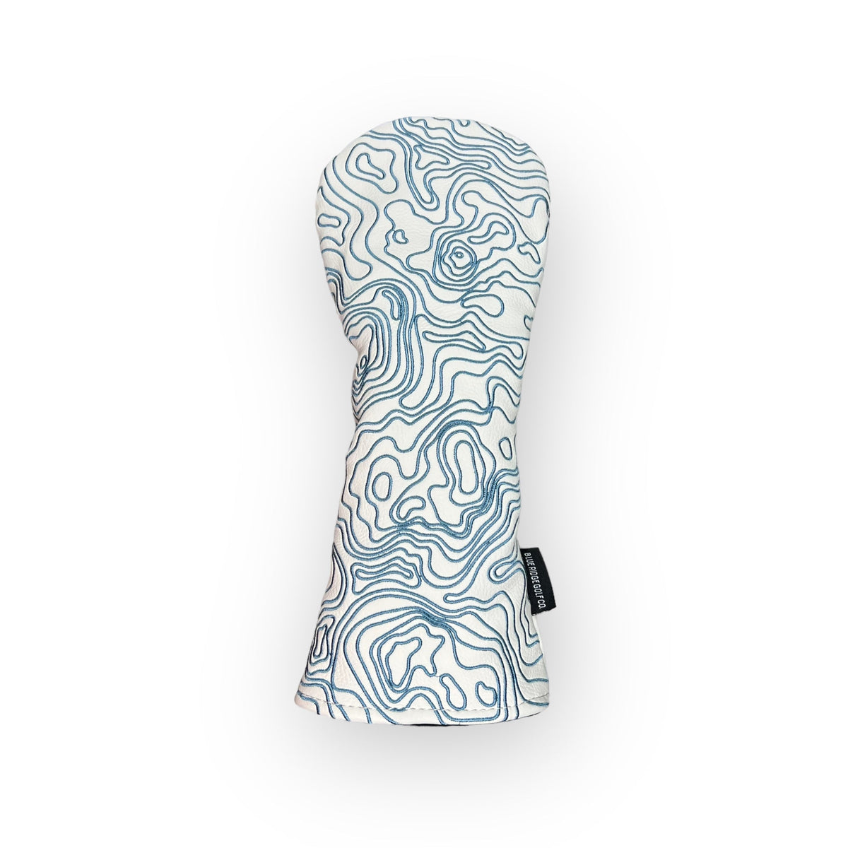 Blue Ridge Golf Co. Topographic Edition – Pure White / Carolina Blue Golf Headcovers