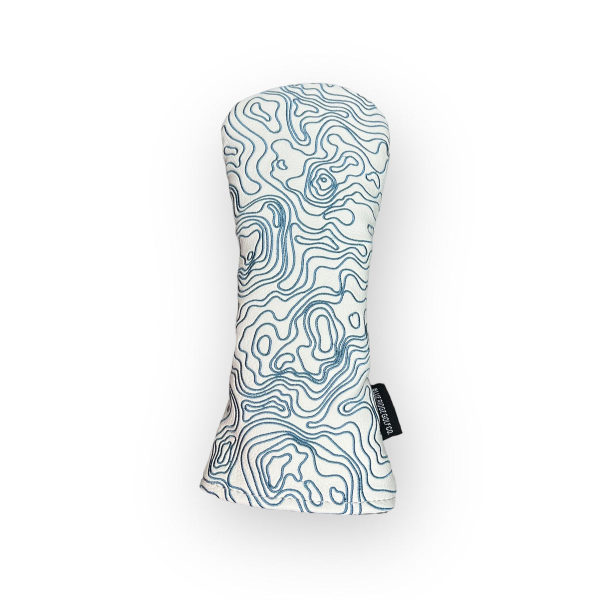 Blue Ridge Golf Co. Topographic Edition – Pure White / Carolina Blue Golf Headcovers