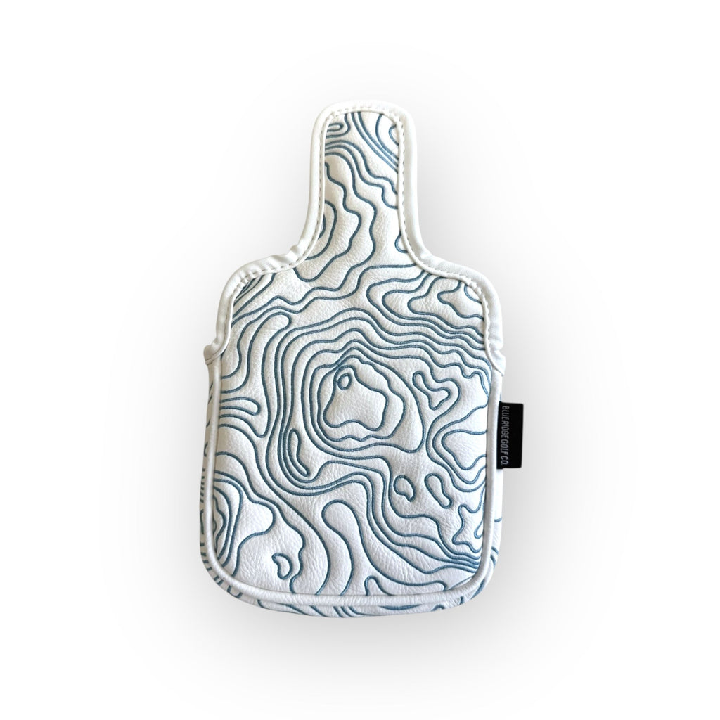Blue Ridge Golf Co. Topographic Edition – Pure White / Carolina Blue Golf Headcovers