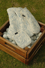 Blue Ridge Golf Co. Topographic Edition – Pure White / Carolina Blue Golf Headcovers